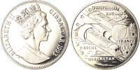 Gibraltar 2.8 Ecus Coin, Eurotunnel, Copper-nickel -
