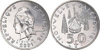 New Caledonia 50 Francs Coin, Paris, Nickel, KM:13 -