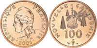 New Caledonia 100 Francs Coin, Paris, Nickel-Bronze, KM:15 -