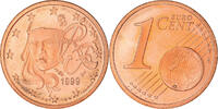 France Euro Cent Paris, Proof / BE, Copper Plated Steel -