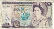 Great Britain 20 Pounds Banknote, KM:384b -