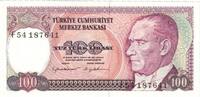 Turkey 100 Lira Banknote, 1970-01-14, KM:194a -