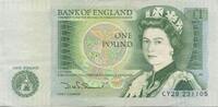 Great Britain 1 Pound Banknote, Undated (1978-84), KM:377b -
