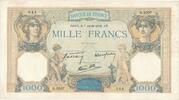 France 1000 Francs Cérès et Mercure, Fayette:38.22, KM:90c -