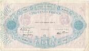 500 Francs 1939 Frankreich K.3913 962, S, Fayette:31.54, KM:88c S