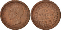 Monaco Decime Coin, Honore V, Copper, KM:97.1 -