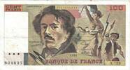 France 100 Francs Delacroix, S.129, Fayette:69.13, KM:154d -