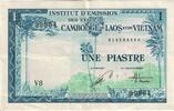 FRENCH INDO-CHINA 1 Piastre = 1 Kip Banknote, KM:100 -