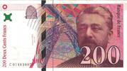 France 200 Francs Eiffel, C014830075, Fayette:75.2, KM:159a -