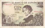 Spain 100 Pesetas Banknote, 1965-11-19, KM:150 -