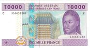 Central African States 10,000 Francs Banknote, KM:110T -