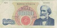 1000 Lire 1962-1968 Italien Geldschein, 1965-08-10, KM:96d, S S