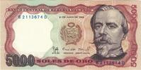 Peru 5000 Soles De Oro Banknote, KM:117c -
