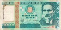 Peru 10,000 Intis Banknote, 1988-06-28, KM:141 -