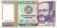 Peru 5000 Intis Banknote, 1988-06-28, KM:137 -