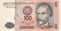 Peru 100 Intis Banknote, 1987-06-26, KM:133 -