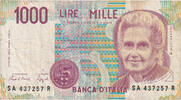 Italy 1000 Lire Banknote, 1990-10-03, KM:114b -