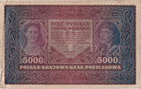 5000 Marek 1920 Polen Geldschein, 1920-02-07, KM:31, S S