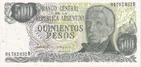 Argentina 500 Pesos Banknote, KM:303c -