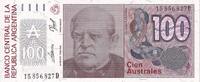 Argentina 100 Australes Banknote, KM:327b -