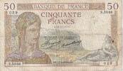 France 50 Francs Cérès, Fayette:17.30, KM:81 -