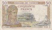 France 50 Francs Cérès, U.7490, Fayette:18.7, KM:85b -
