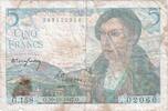 France 5 Francs Berger, G.158, Fayette:5.7, KM:98b -