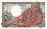 France 20 Francs Pêcheur, R.134, Fayette:13.9, KM:100a -