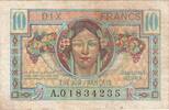 France 10 Francs 1947 French Treasury, A.01834235 -