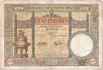 FRENCH INDO-CHINA 100 Piastres Undated (1925-39), KM:51d -
