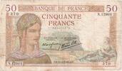 France 50 Francs Cérès, 1940-03-14, N.12901 -