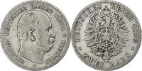 German States 2 Mark PRUSSIA, Wilhelm I, Breslau, Silver -