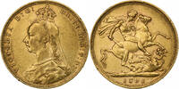 Great Britain Sovereign Victoria, Gold, KM:767 -