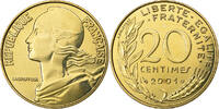 France 20 Centimes Marianne, Paris, Aluminum-Bronze -