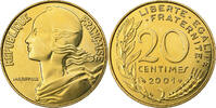 France 20 Centimes 2001 Paris Marianne, Paris, Aluminum-Bronze STGL 12.64 US$  +  28.86 US$ shipping