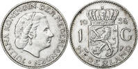 Netherlands Gulden Juliana, Silver, KM:184 -