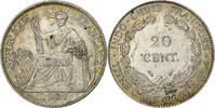 French Indochina 20 Cents French Indo-China, Paris, Silver, Lecompte:236 -