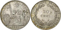 French Indochina 20 Cents French Indo-China, Paris, Silver, Lecompte:236 -
