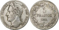 Belgium 5 Francs, 5 Frank Leopold I, Silver, KM:3.1 -