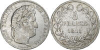 France 5 Francs Louis-Philippe I, Rouen, Silver, Gadoury:678 -