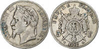 France 5 Francs Napoleon III, Paris, Silver, Gadoury:739 -