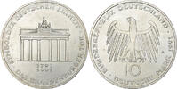 Federal Republic of Germany 10 Mark GERMANY - FEDERAL REPUBLIC, Berlin, Silver, KM:177 -