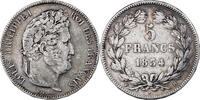 France 5 Francs Louis-Philippe I, Louis-Philippe, La Rochelle, Silver -