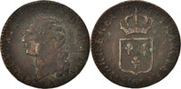 France Sol Coin, Louis XVI, Sol ou sou, Lille, Copper -