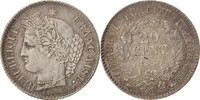 France 20 Centimes Coin, Cérès, Paris, Silver, KM:758.1 -