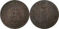 French Indochina Cent French Indo-China, Paris, Bronze, Lecompte:38, KM:1 -