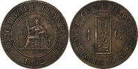 French Indochina Cent French Indo-China, Paris, Bronze, Lecompte:43, KM:1 -