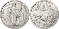 New Caledonia 2 Francs Paris, Aluminum, Lecompte:65, KM:14 -