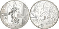 France 10 Euro Fontenoy, Proof, Paris, Silver -