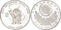 South Korea 5000 Won XXIV OLYMPIAD SEOUL 1988, Seoul, Silver -